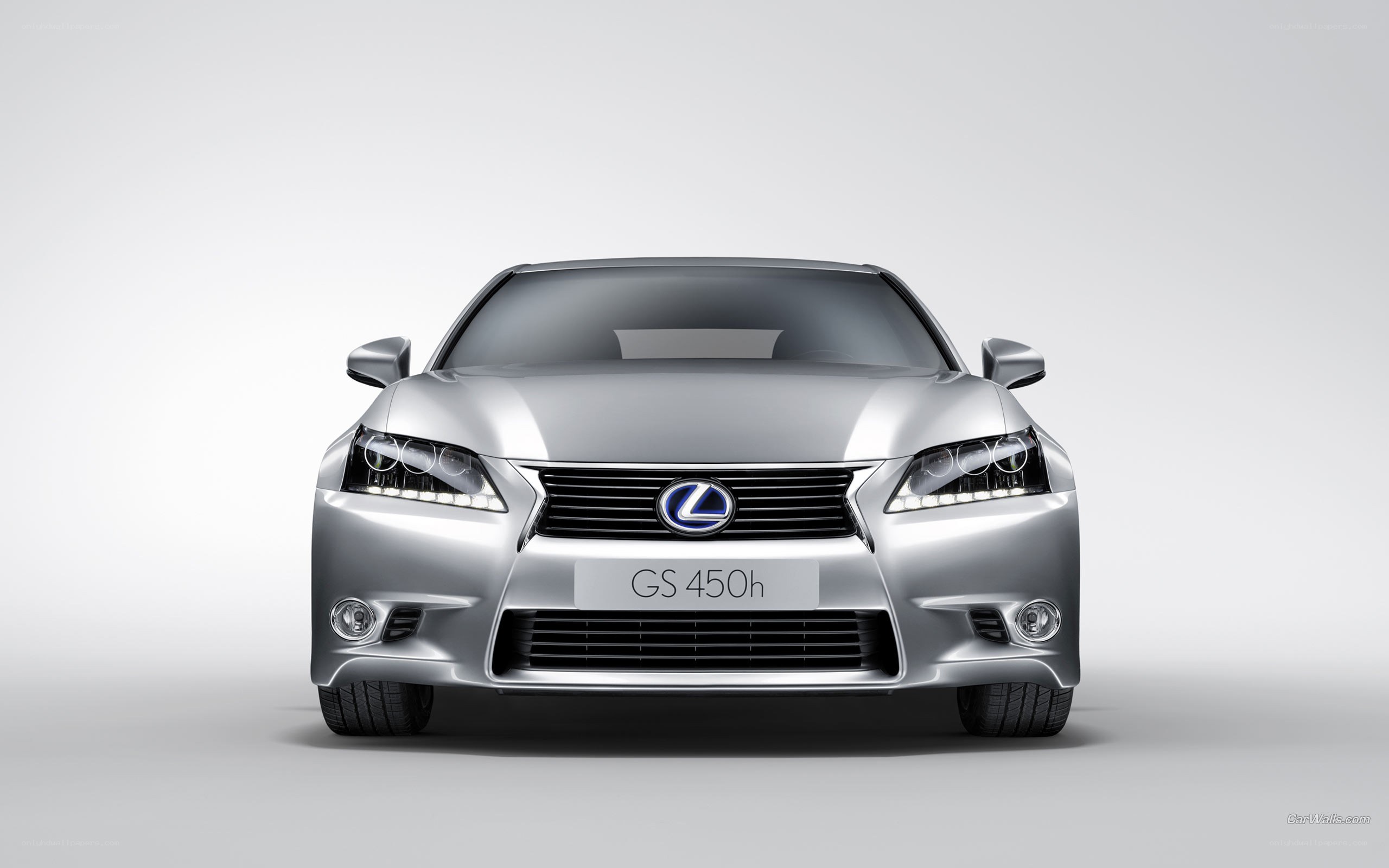 silver lexus gs450h front view
