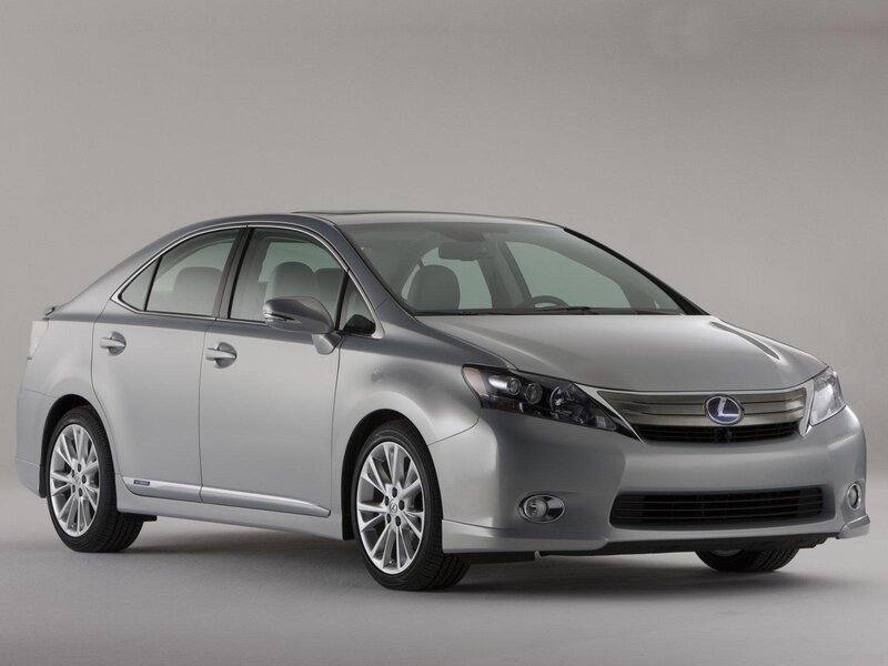Silver Lexus Hs Sedan