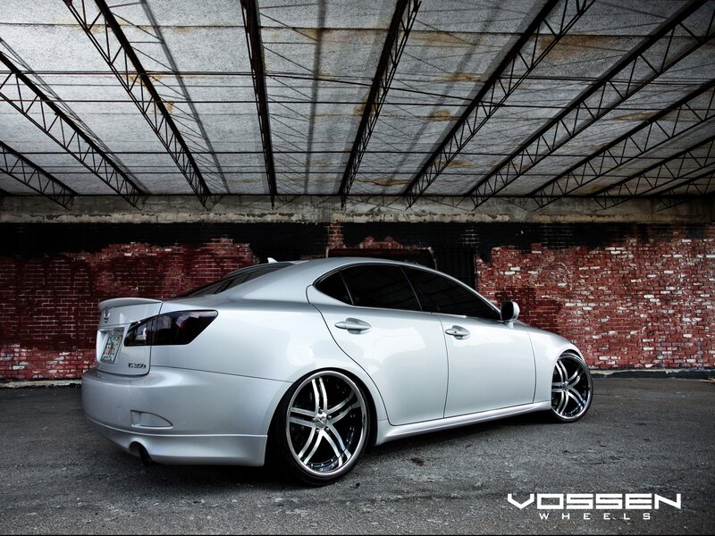 silver lexus in warehouse