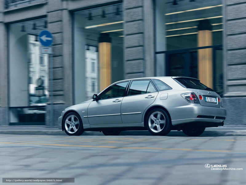 Silver Lexus IS 300 in city