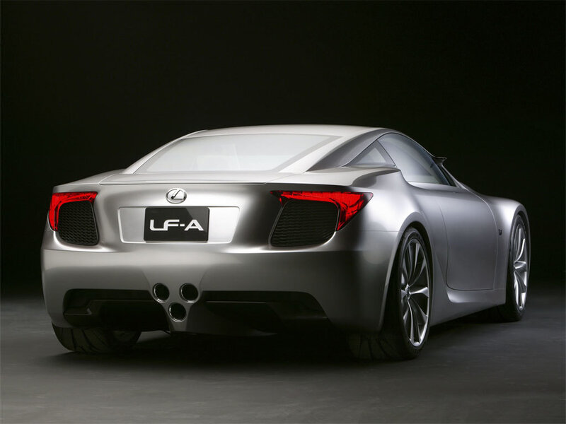 Silver Lexus Lf-a Car — Dramatic