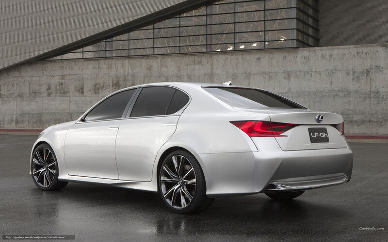Silver Lexus LF-Gh concept car