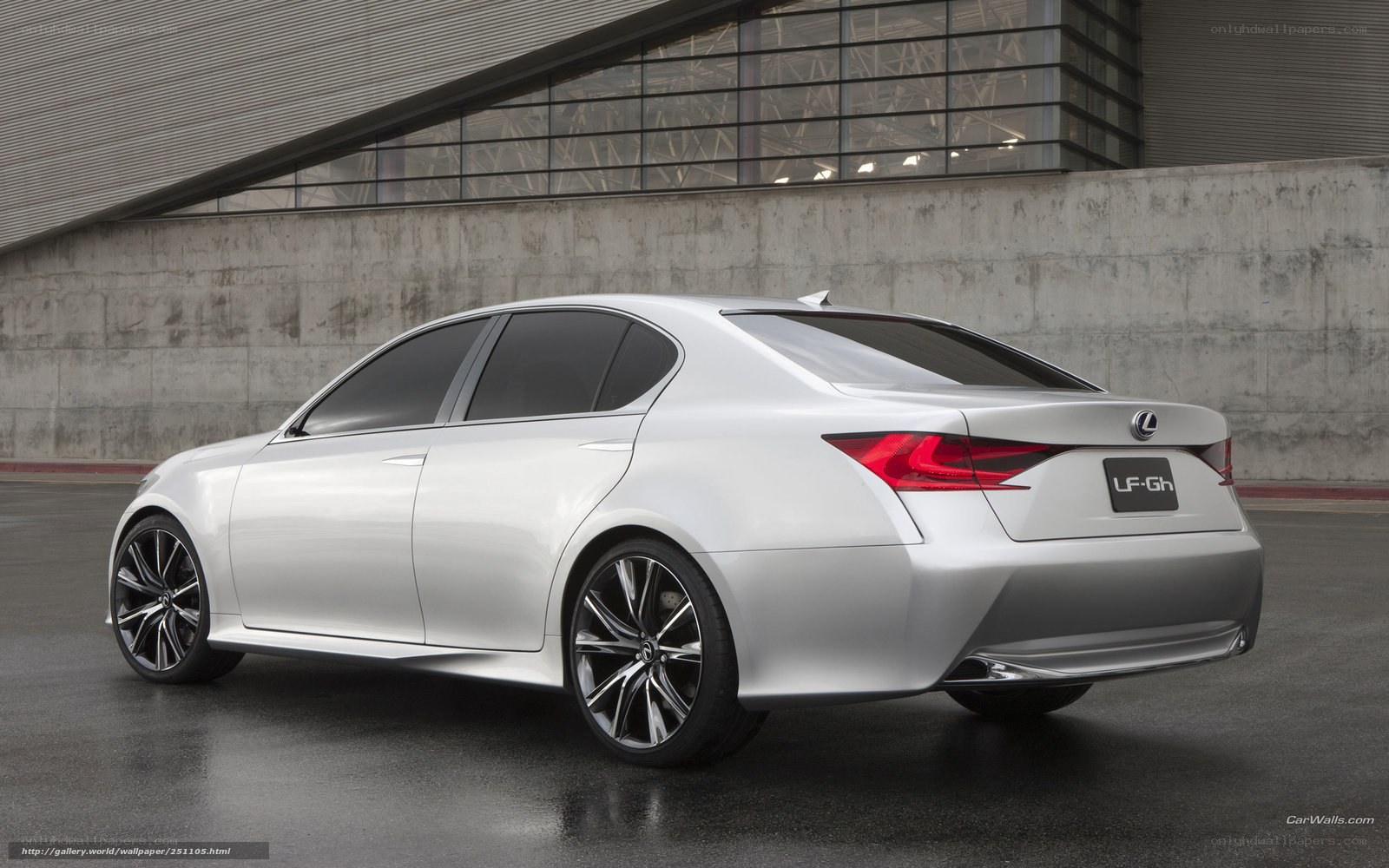 Silver Lexus LF-Gh concept car