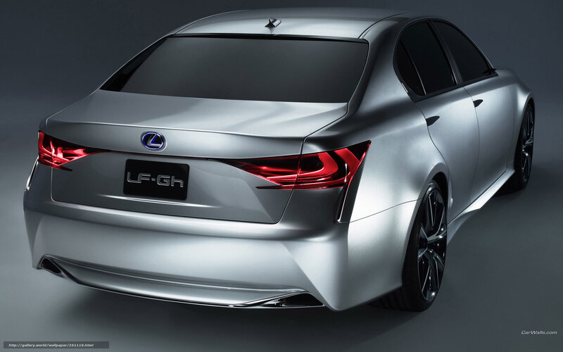 Silver Lexus Lf-gh — Dramatic, 3d Render