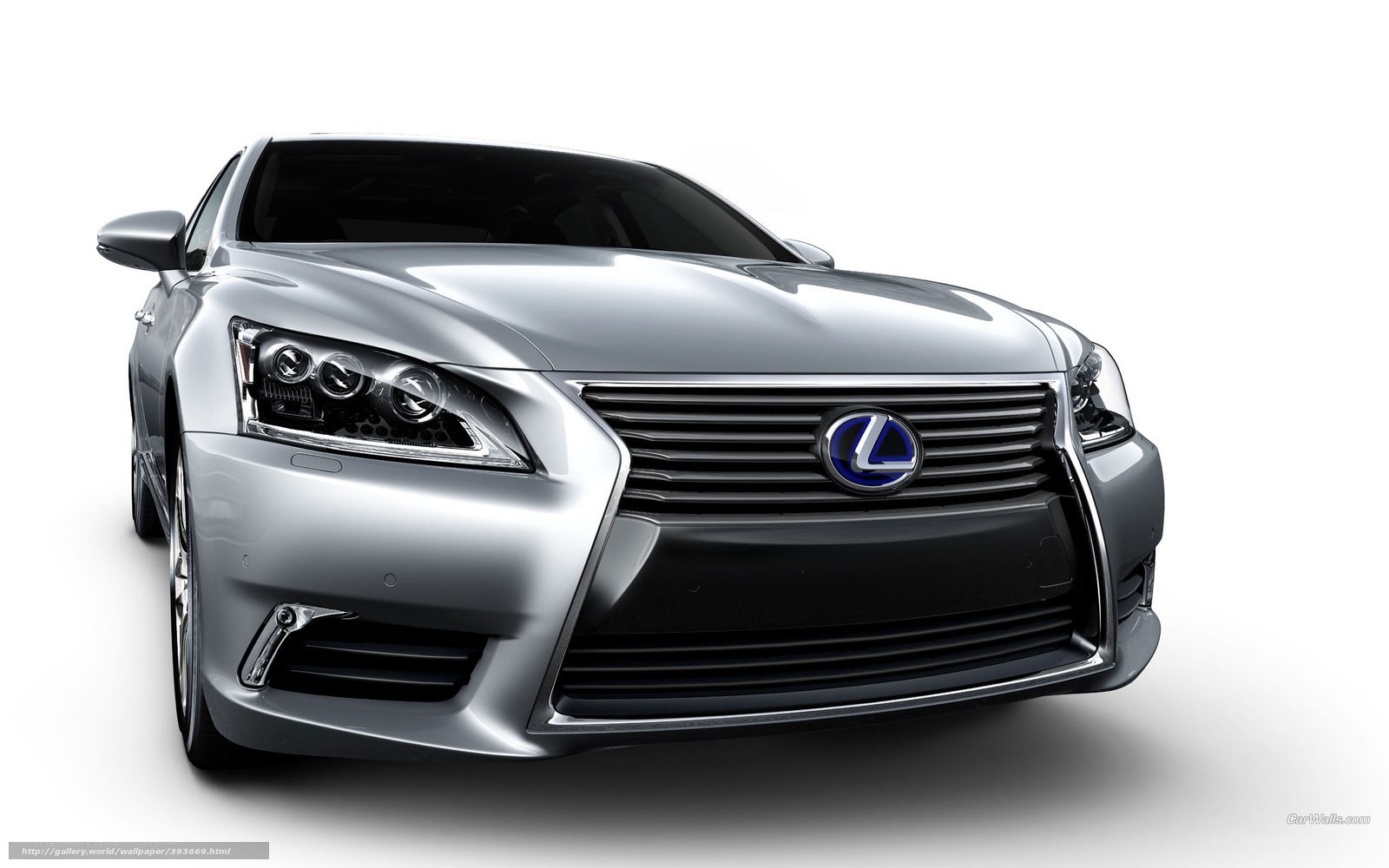 Silver Lexus LS sedan