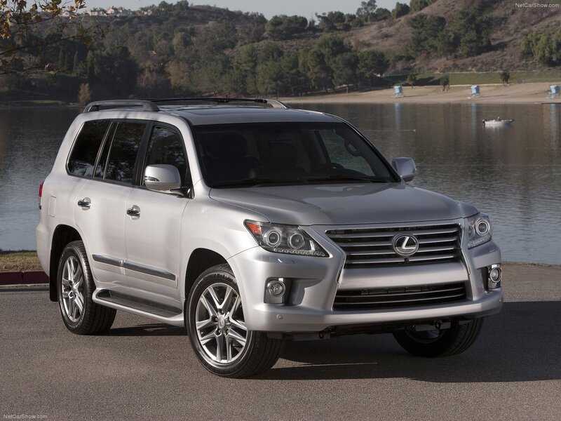 Silver Lexus LX 570 SUV
