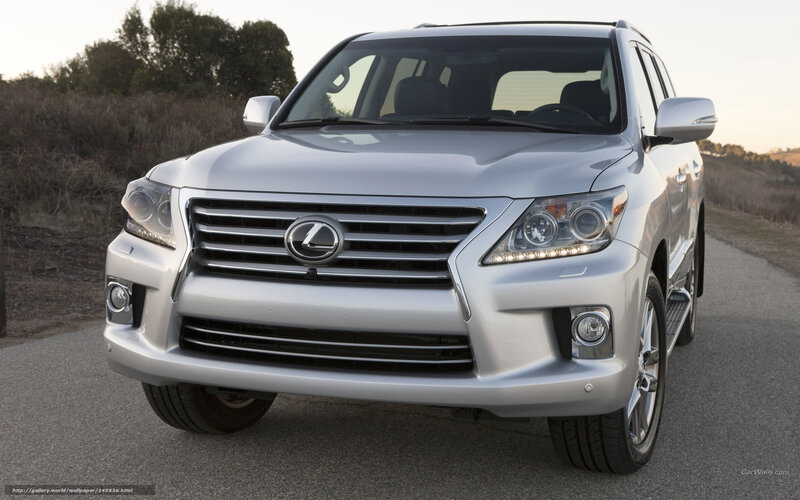 Silver Lexus Lx Suv — Calm, Sunset