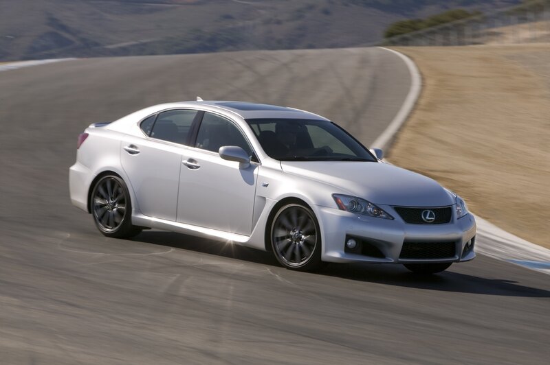 silver lexus on racetrack