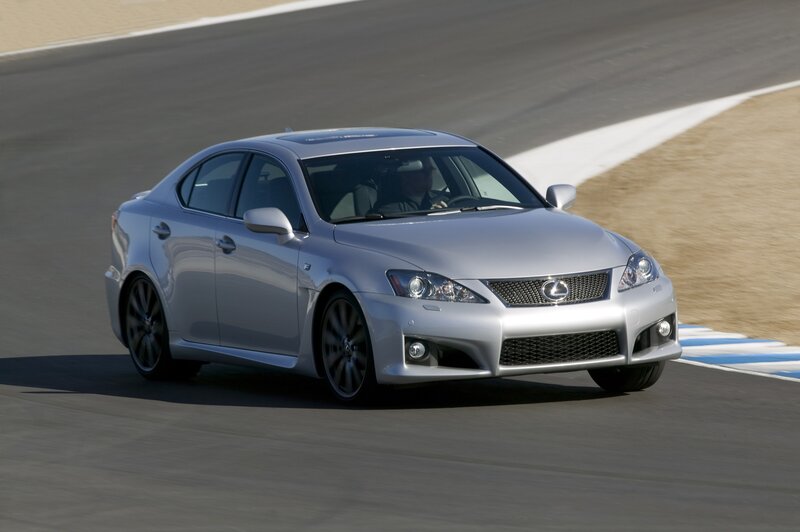 silver lexus on racetrack