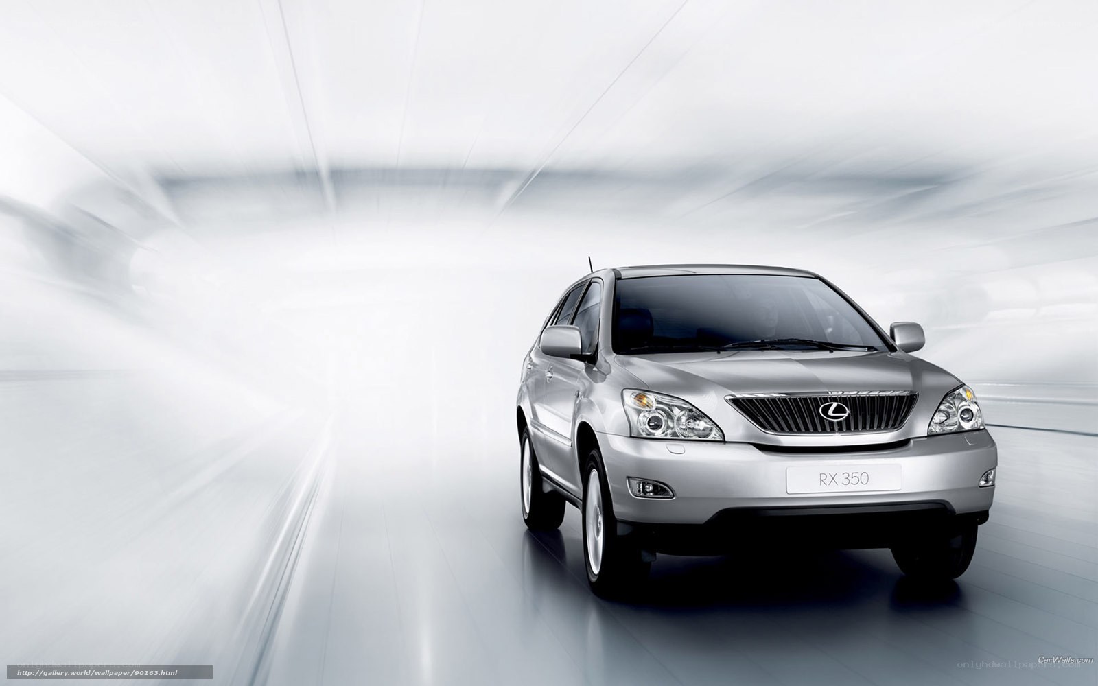 Silver Lexus RX 350 in motion