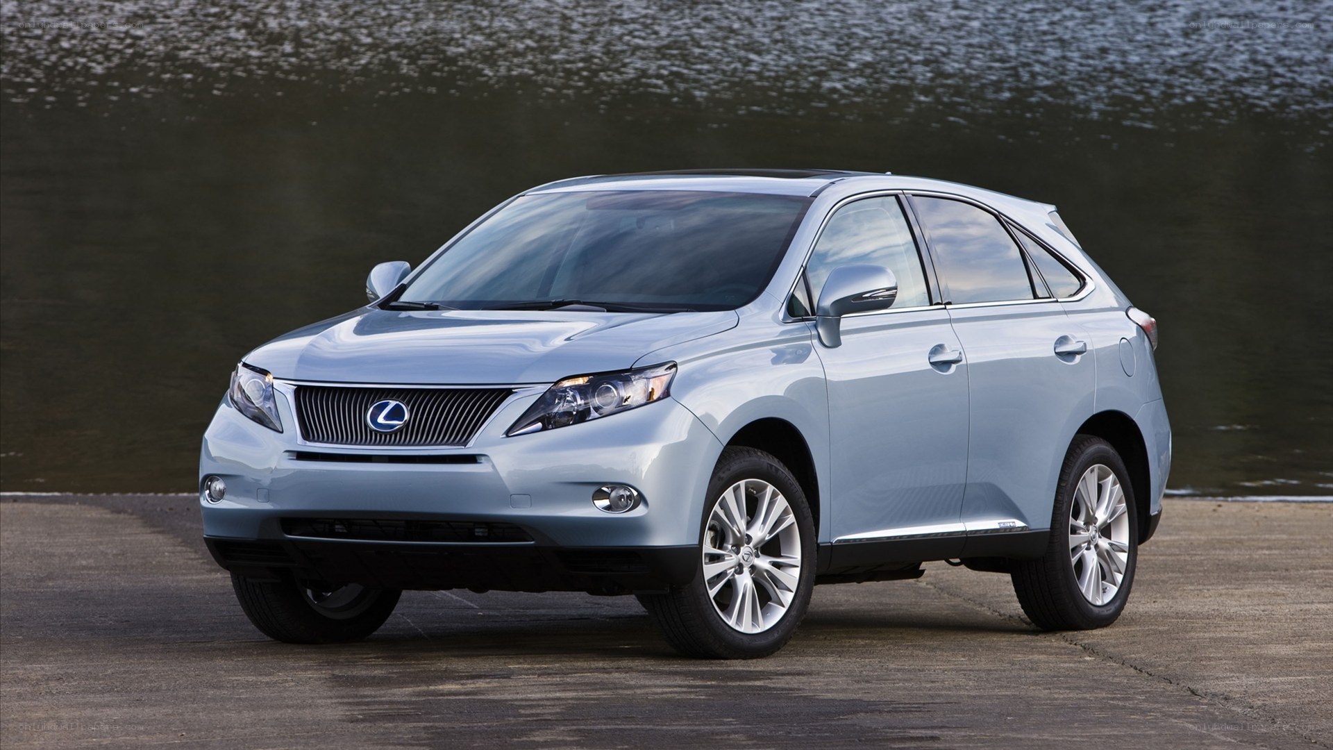 silver lexus rx suv