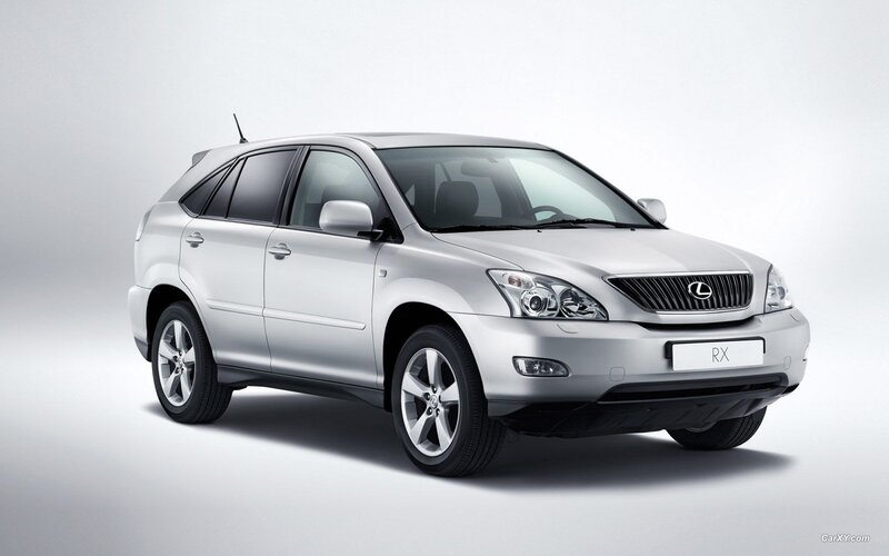 silver lexus rx suv