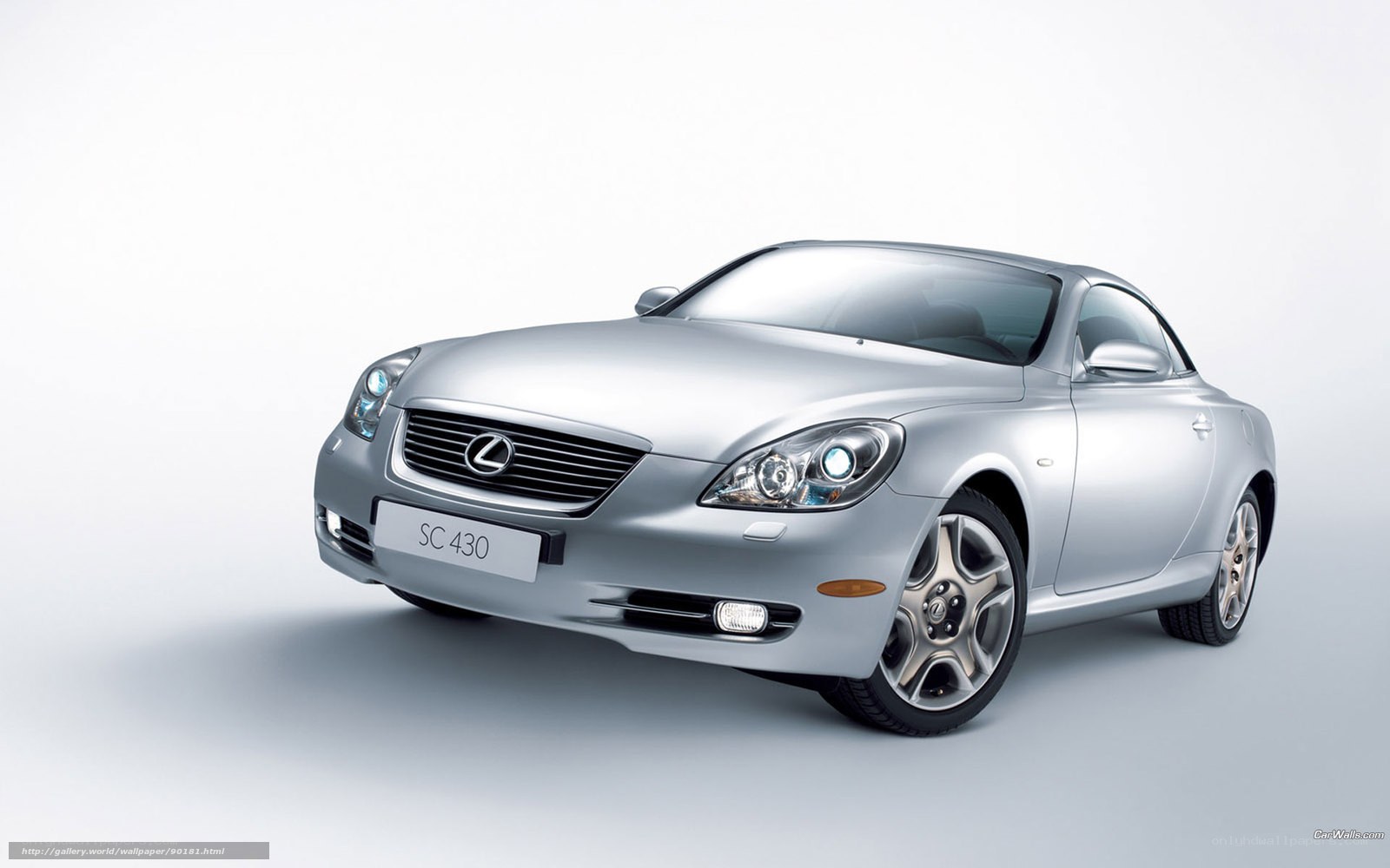 Silver Lexus SC 430