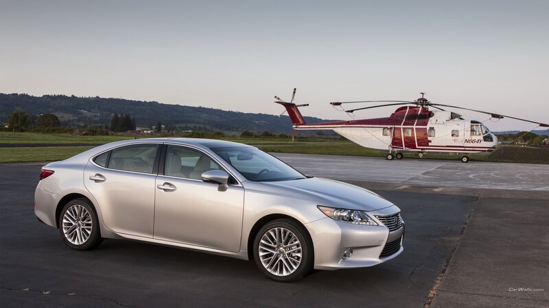 Silver Lexus Sedan — Calm, Sunset