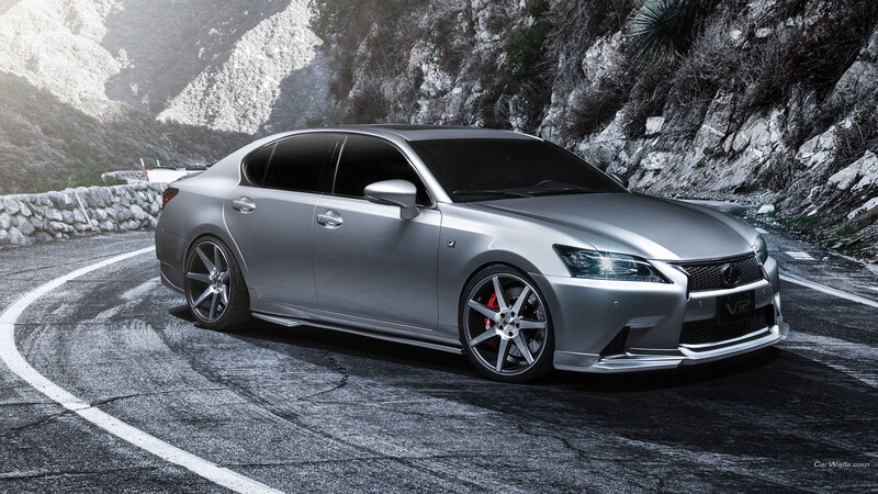 Silver Lexus Sedan — Dramatic, Digital Art