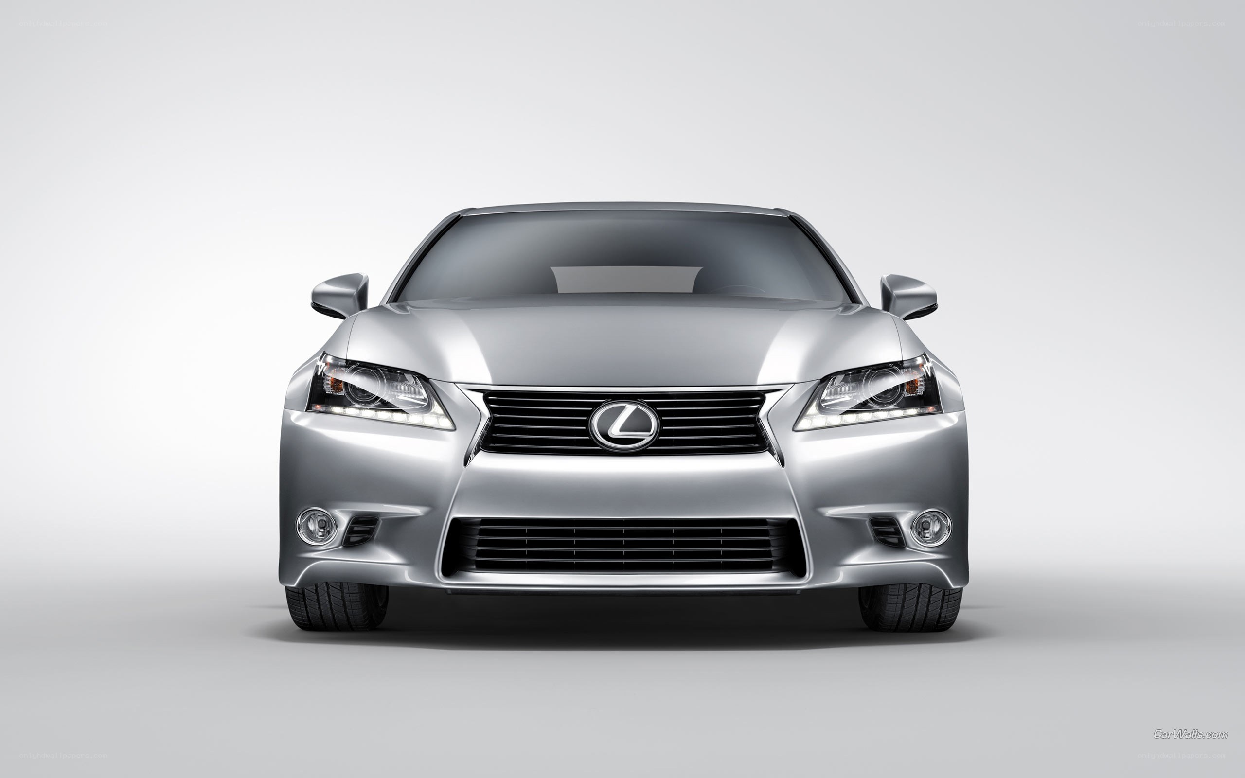 silver lexus sedan front view