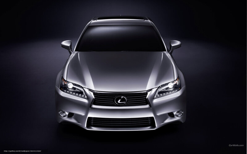 silver lexus sedan front view