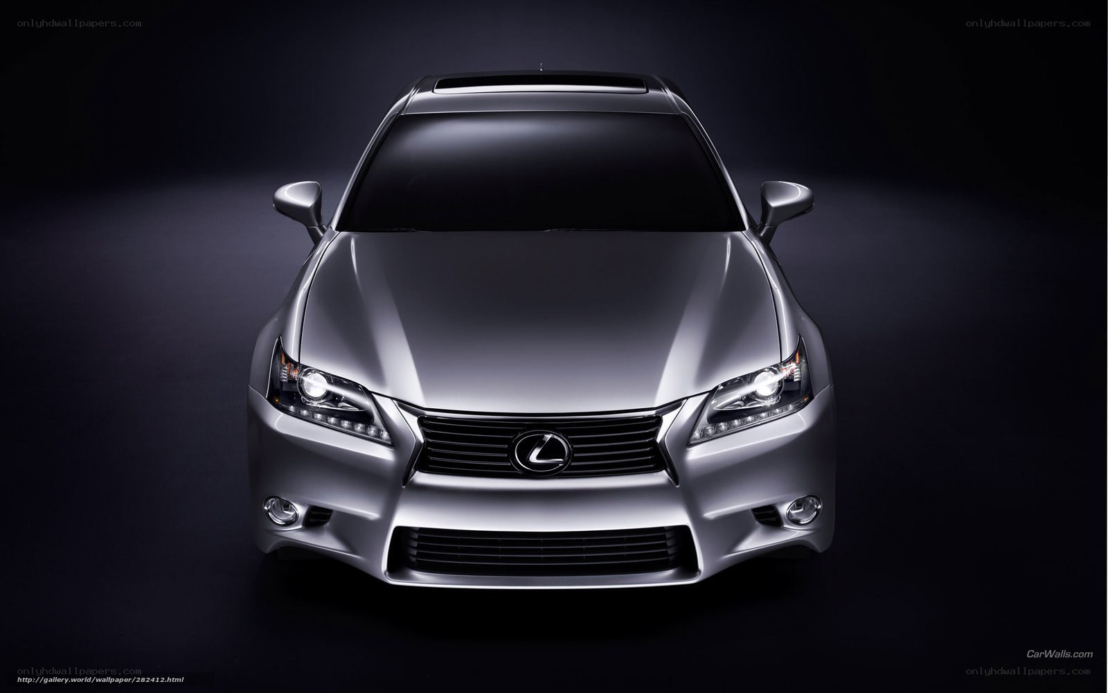 silver lexus sedan front view