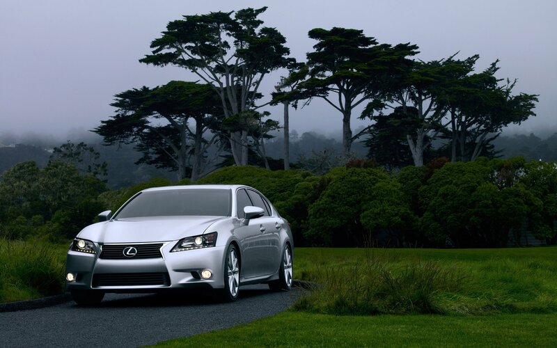 Silver Lexus Sedan — Green