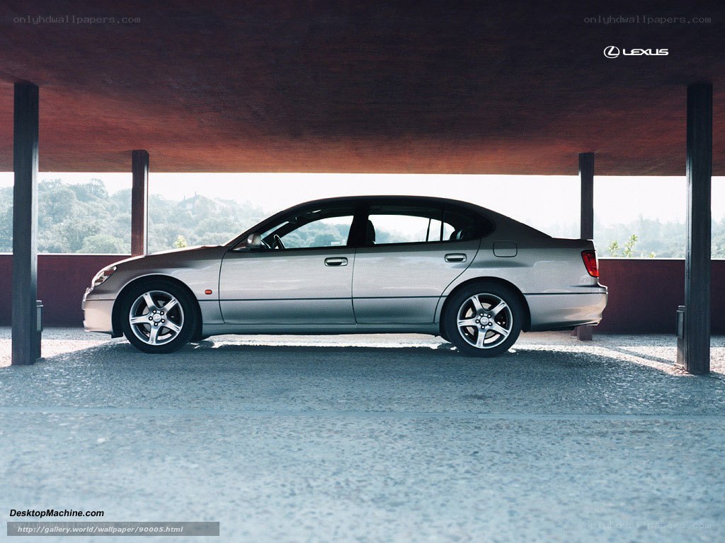 Silver Lexus sedan in parking structure