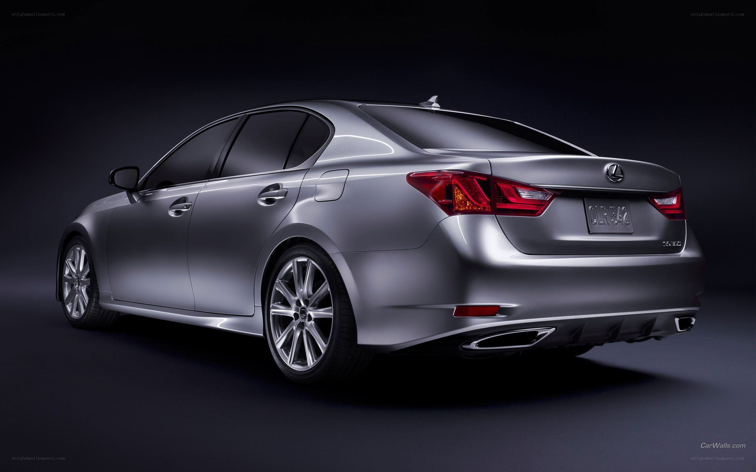 silver lexus sedan rear view