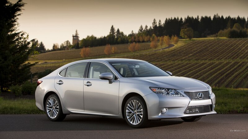 Silver Lexus Sedan — Serene, Sunset