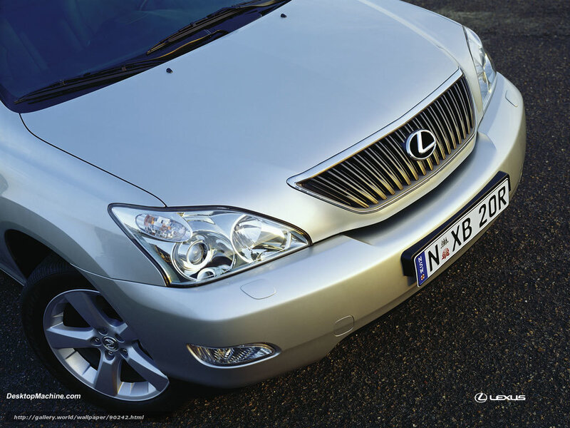 Silver Lexus SUV front view