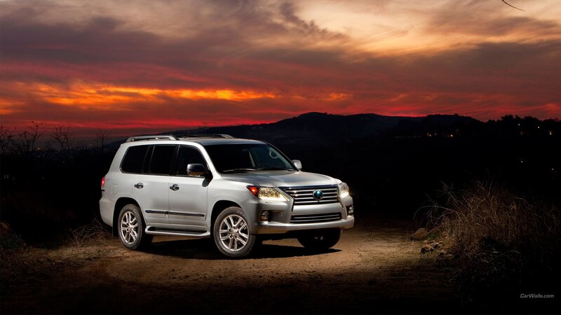 Silver Lexus Suv — Red