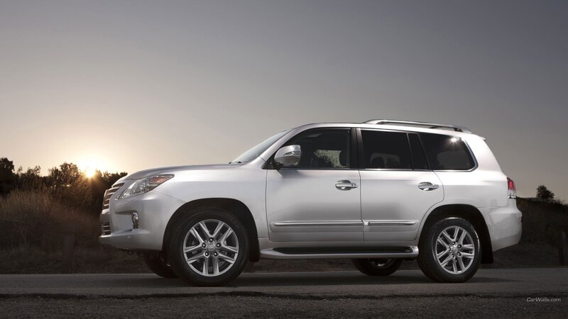 Silver Lexus Suv — Serene, Sunset