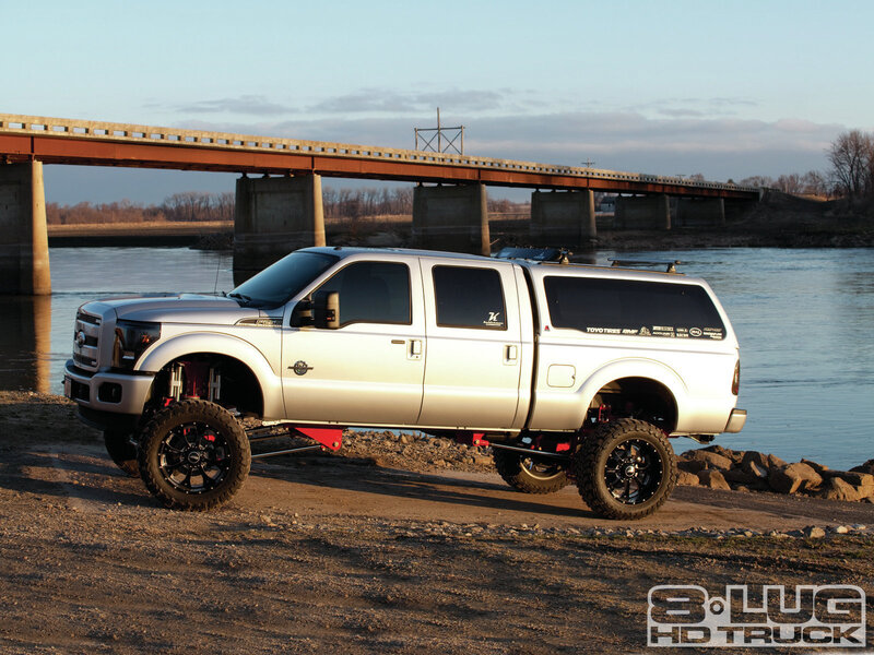 Silver Lifted Truck — Dramatic