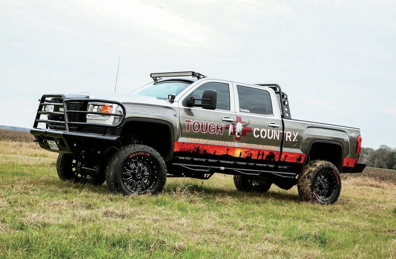 Silver Lifted Truck — Gray, Outdoor