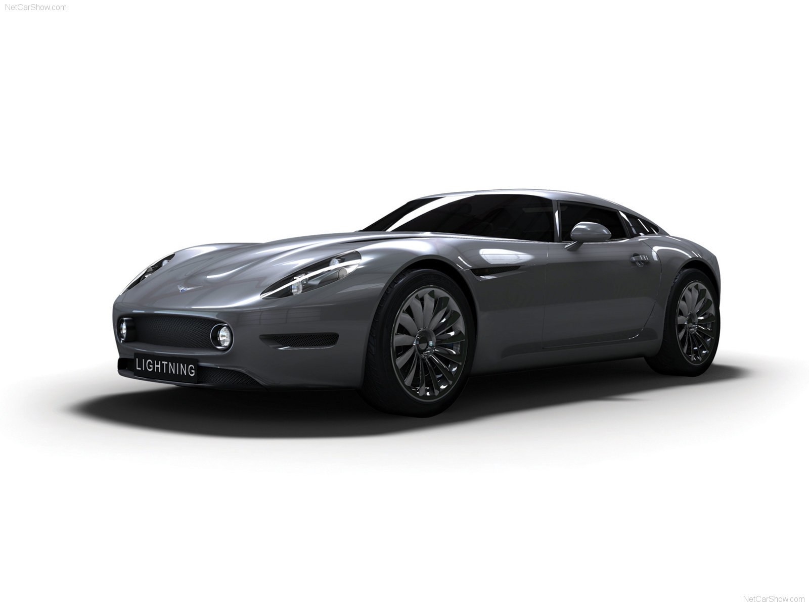 Silver Lightning sports car