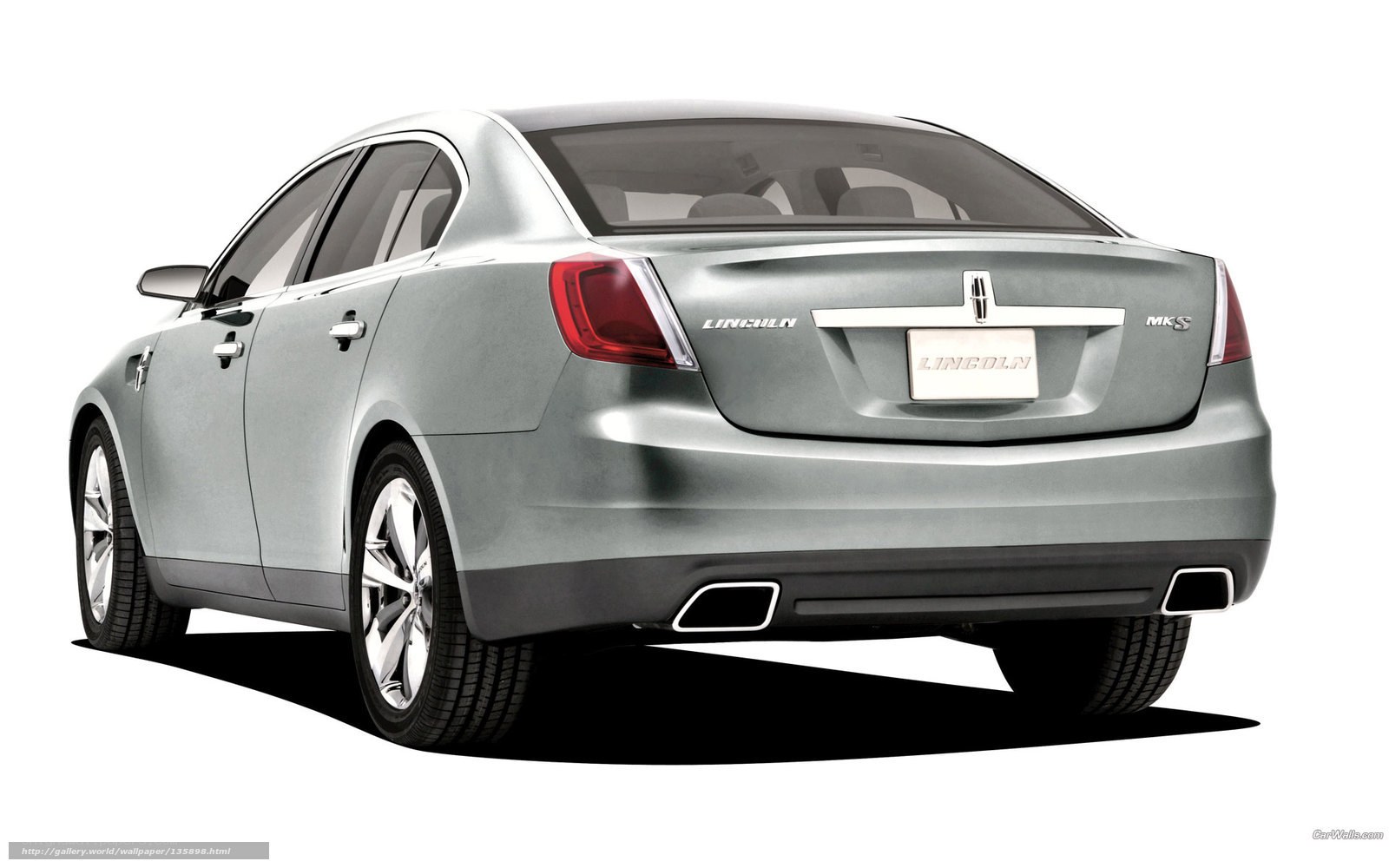 Silver Lincoln MKS sedan