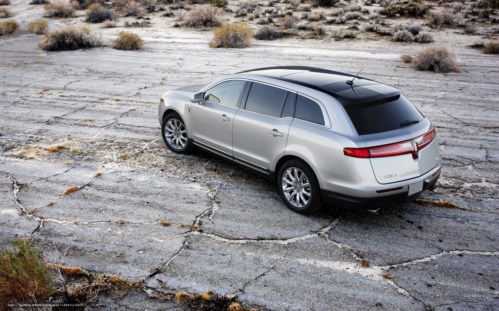 silver lincoln mkx in desert