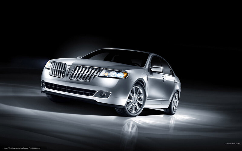 Silver Lincoln Sedan — Dramatic, Photograph