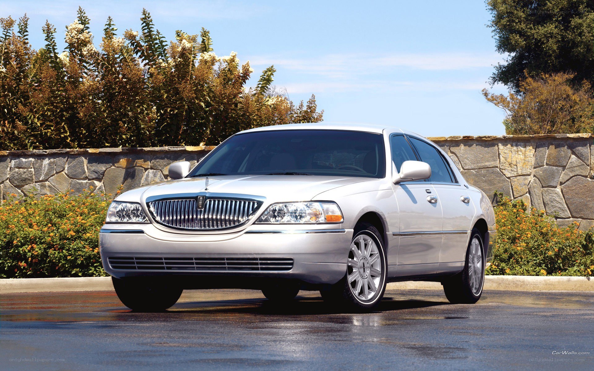 silver lincoln town car