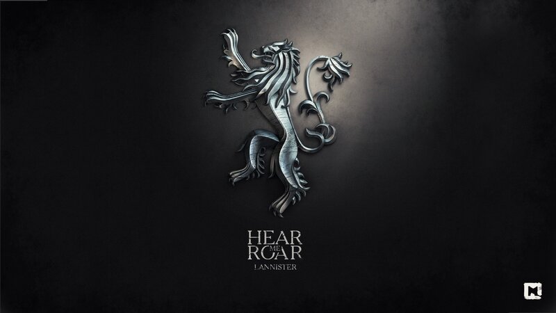 Silver Lion Sigil — Black