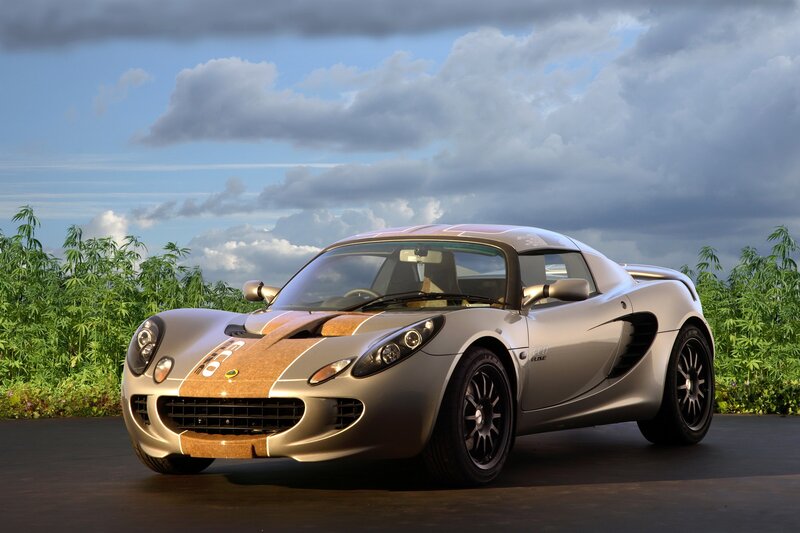 Silver Lotus Elise sports car