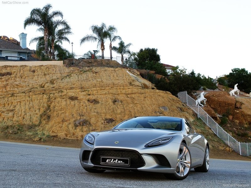 Silver Lotus Elite concept car
