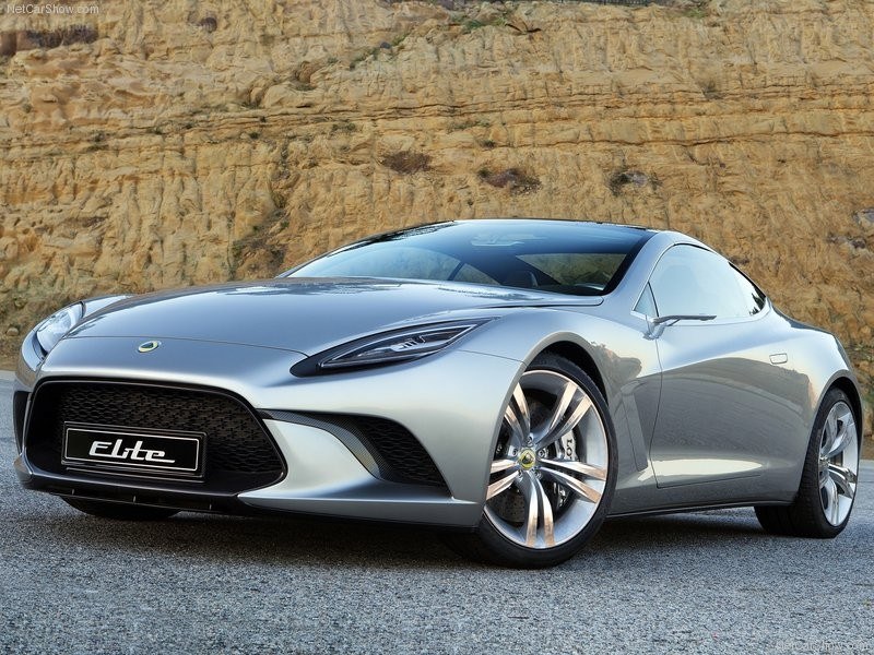 Silver Lotus Elite concept car