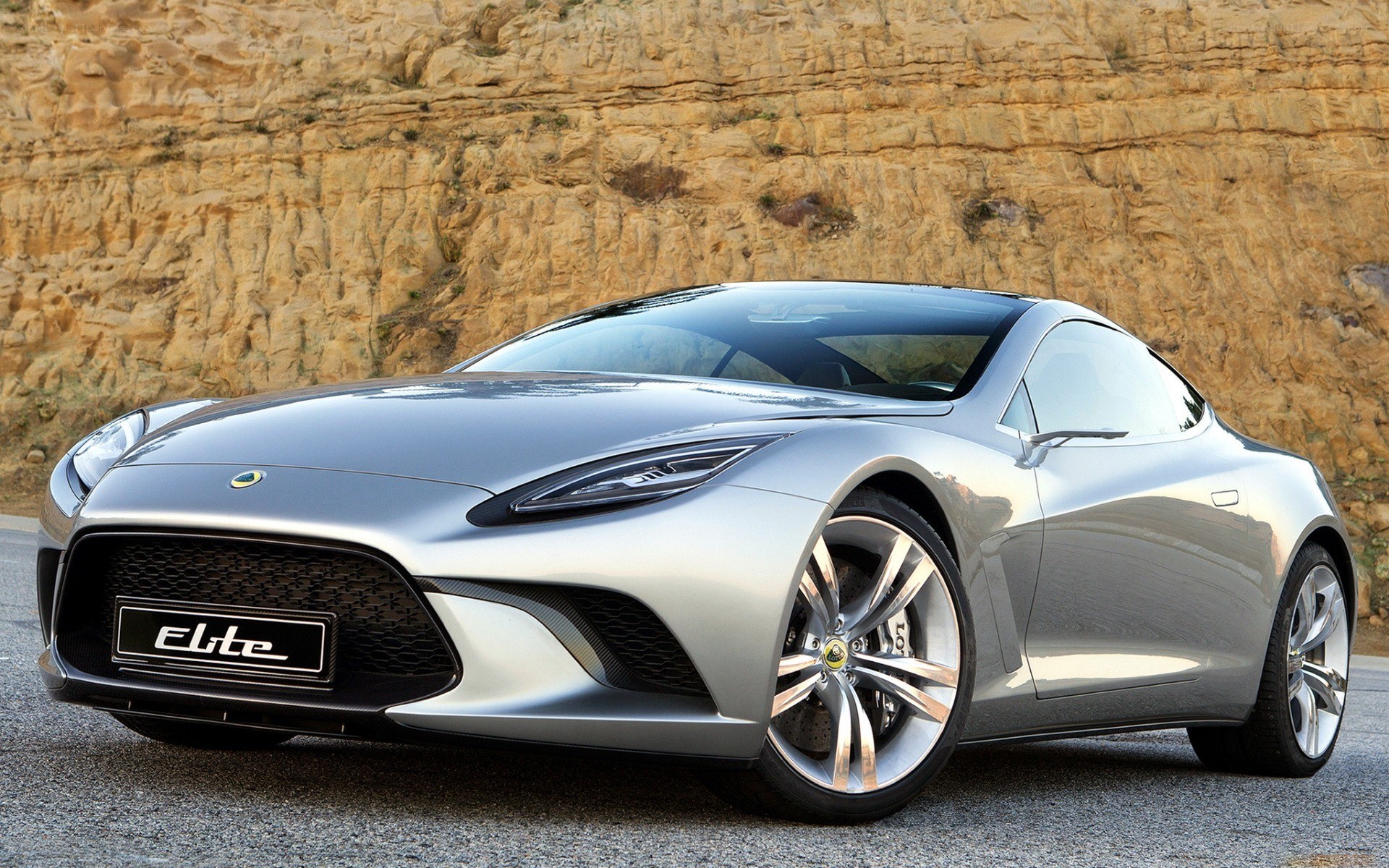 Silver Lotus Elite concept car