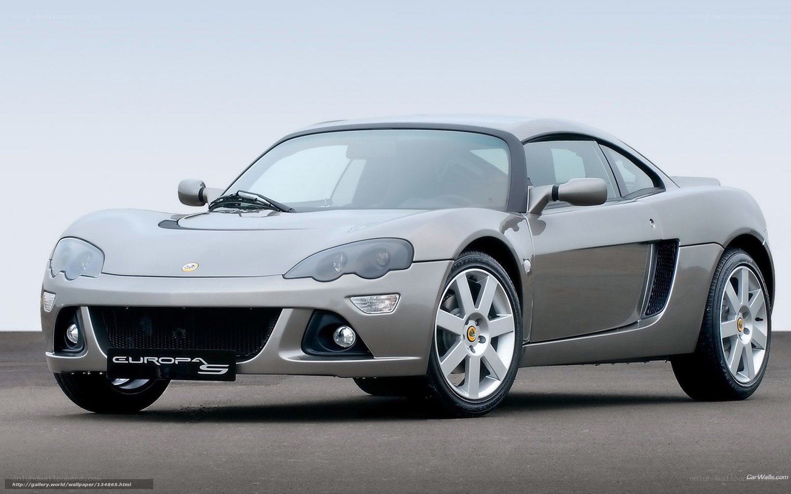 Silver Lotus Europa S sports car