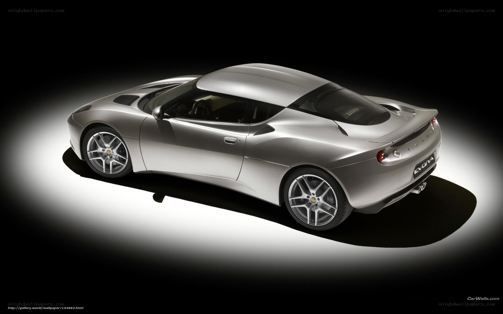 silver lotus evora sports car