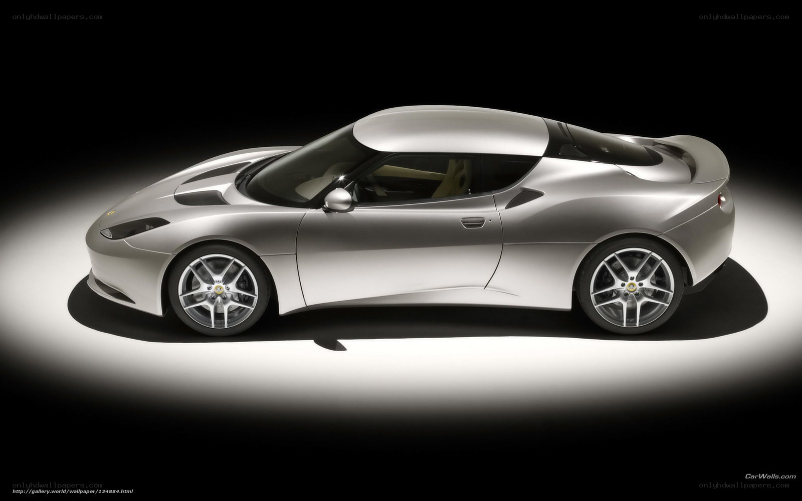 silver lotus evora sports car