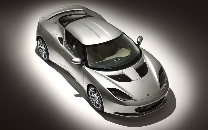 silver lotus evora sports car