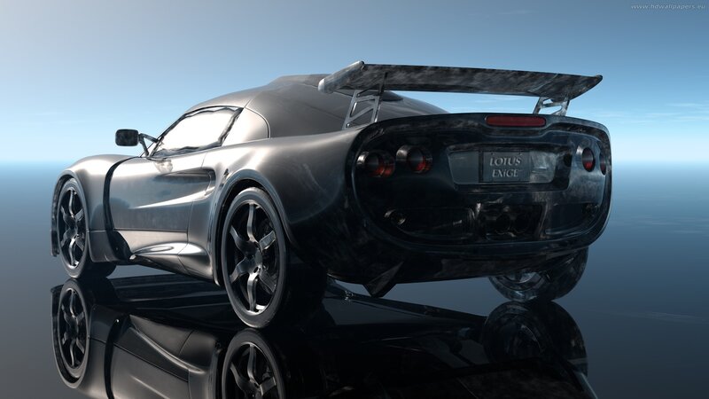 Silver Lotus Exige sports car
