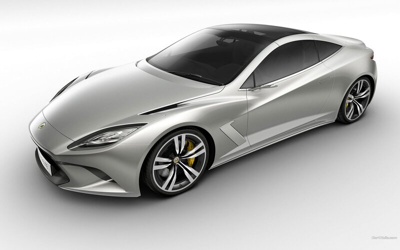 silver lotus sports car
