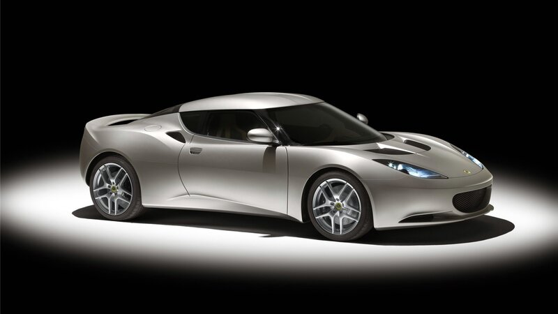 Silver Lotus sports car