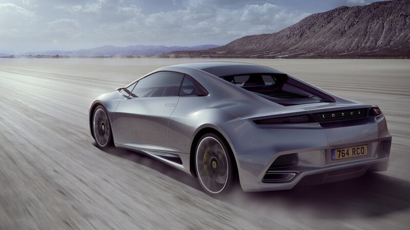 silver lotus sports car