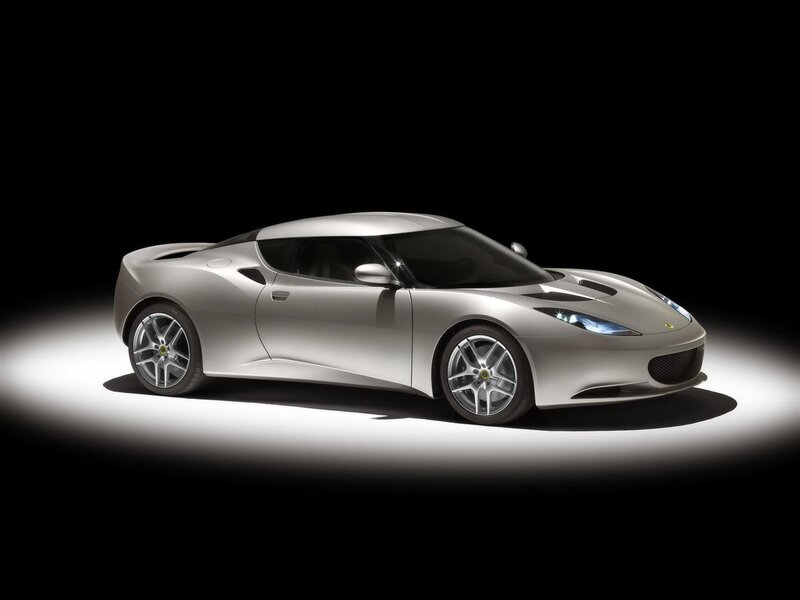 Silver Lotus sports car